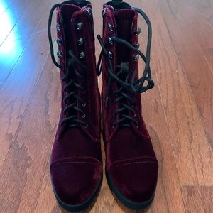 Plum Donald Pliner Suede Boots